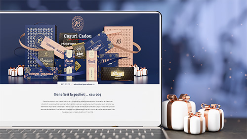 Boutique Cadeaux landing page